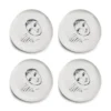 DINNER PLATE SET OF 4 \ Let's Face It!